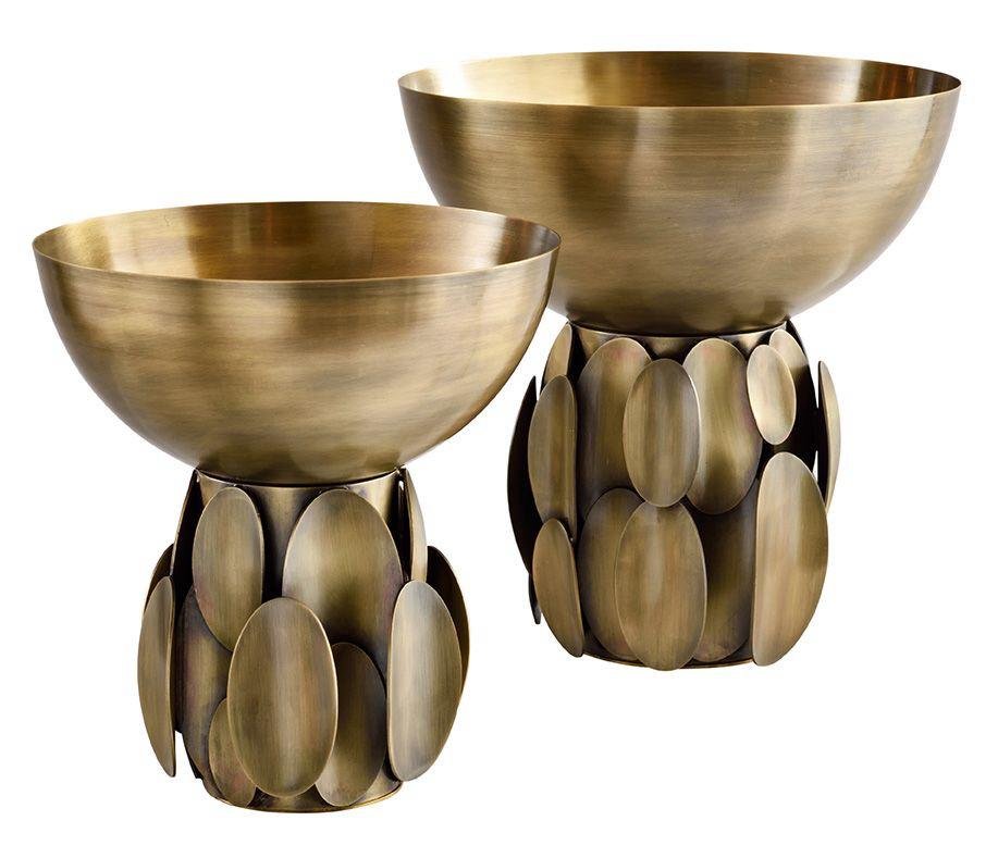 Luxury Antique Gold Decorative Metal Bowl Set