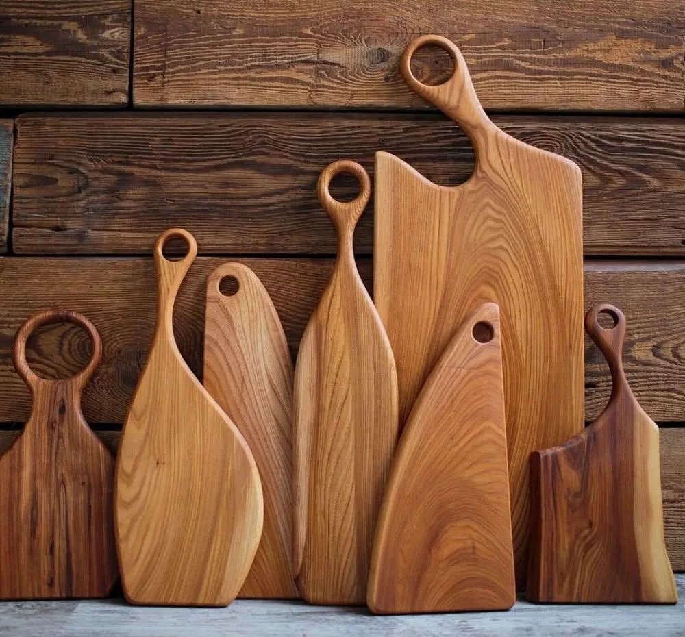 Handcrafted Artisan Wooden Serving &amp; Cutting Board Collection