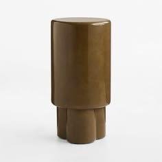 Figure Olive Green Tadelakt Drink Table,