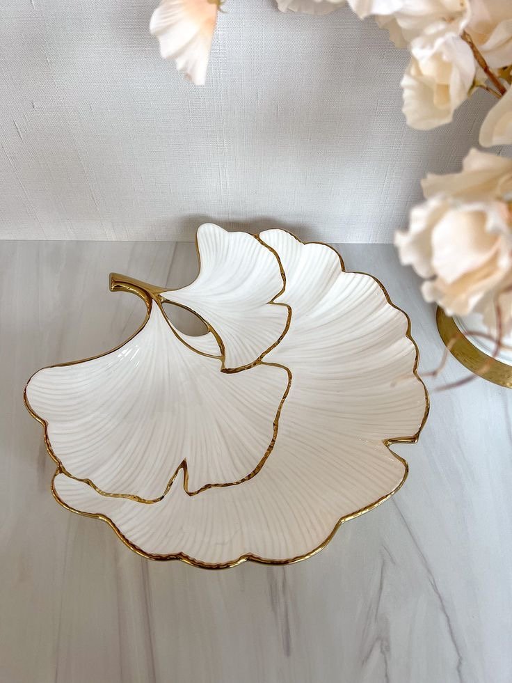white ceramic serving dish